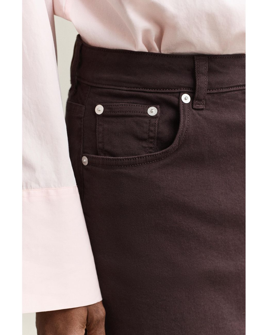 Gant Natural Twill Colored Pencil Skirt Deep