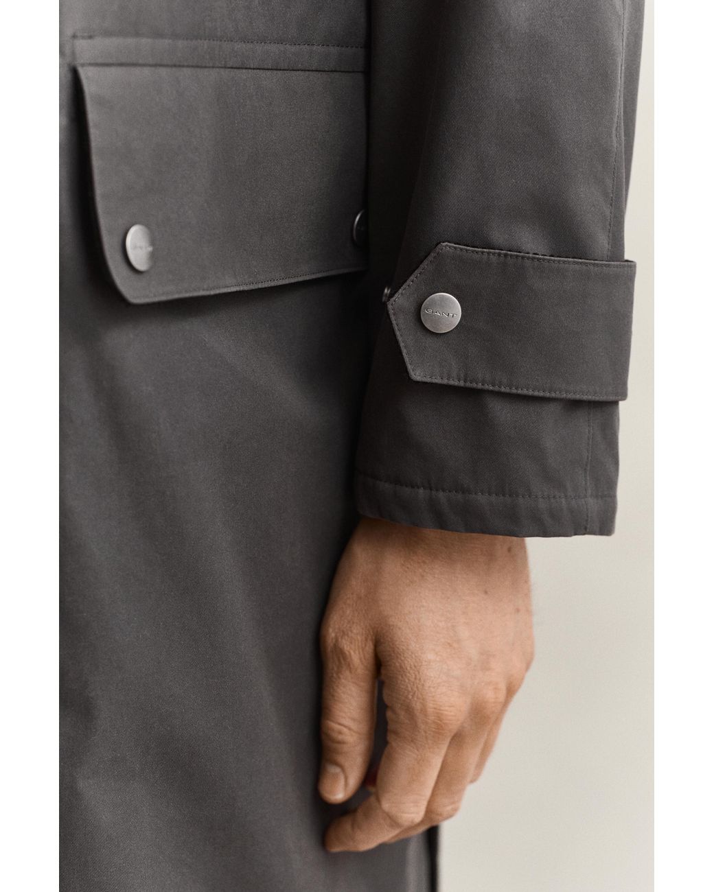 Gant Blue Waxed Barn Coat for men
