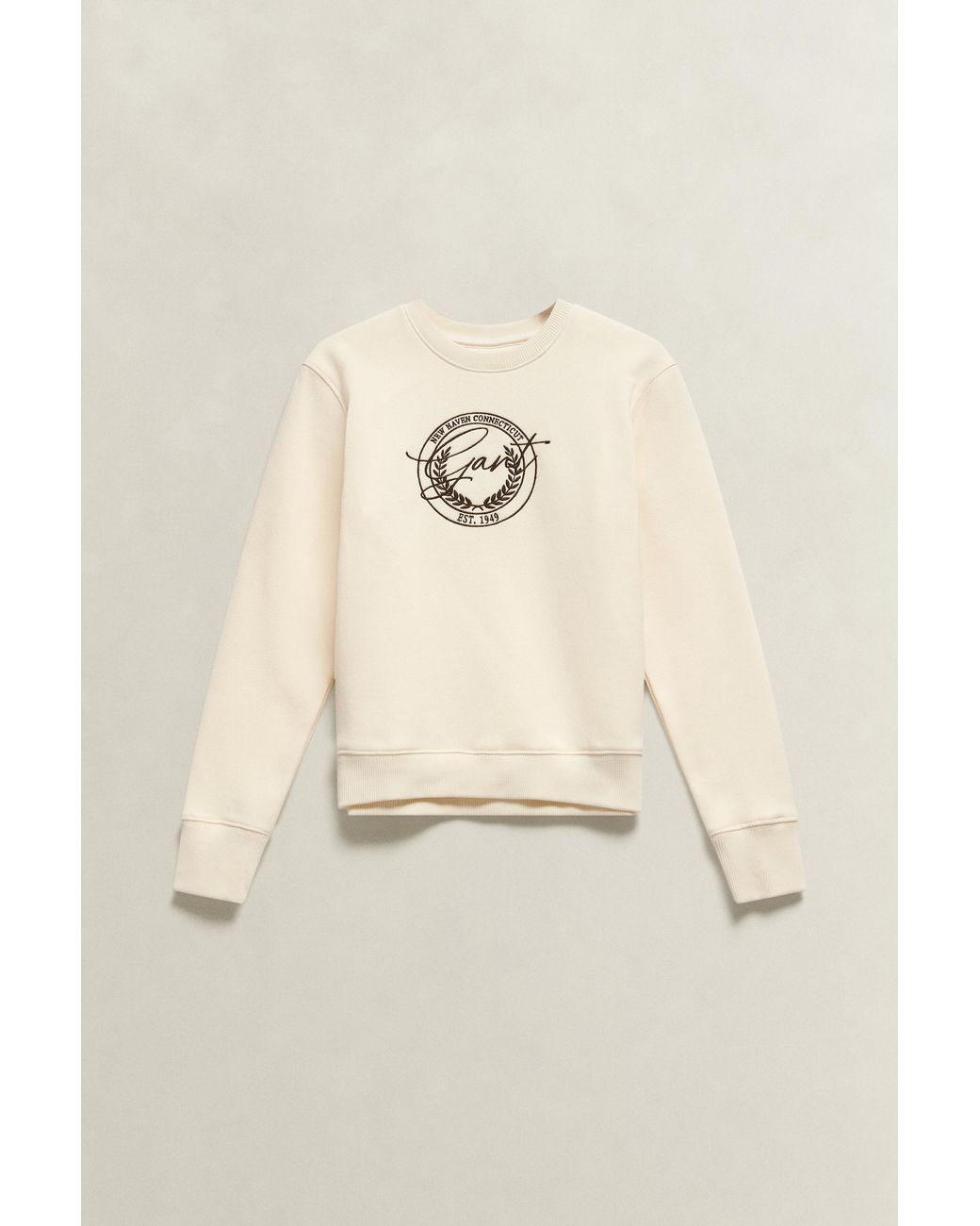 Gant Natural Teens Teen Girls Graphic Sweatshirt Cream
