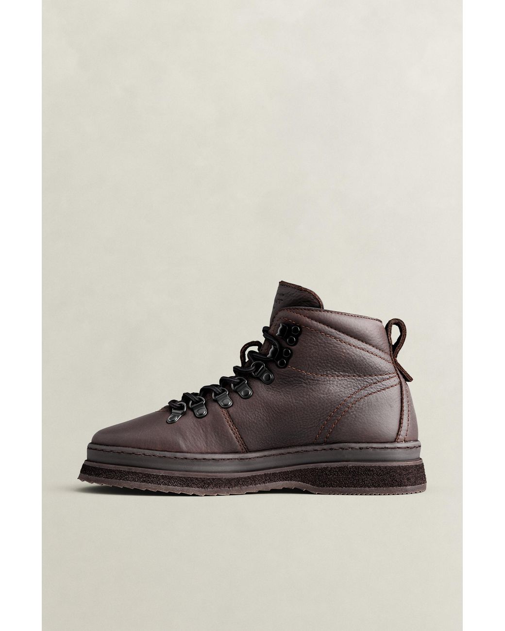 Gant Brown Blistown Leather Boots Dark for men