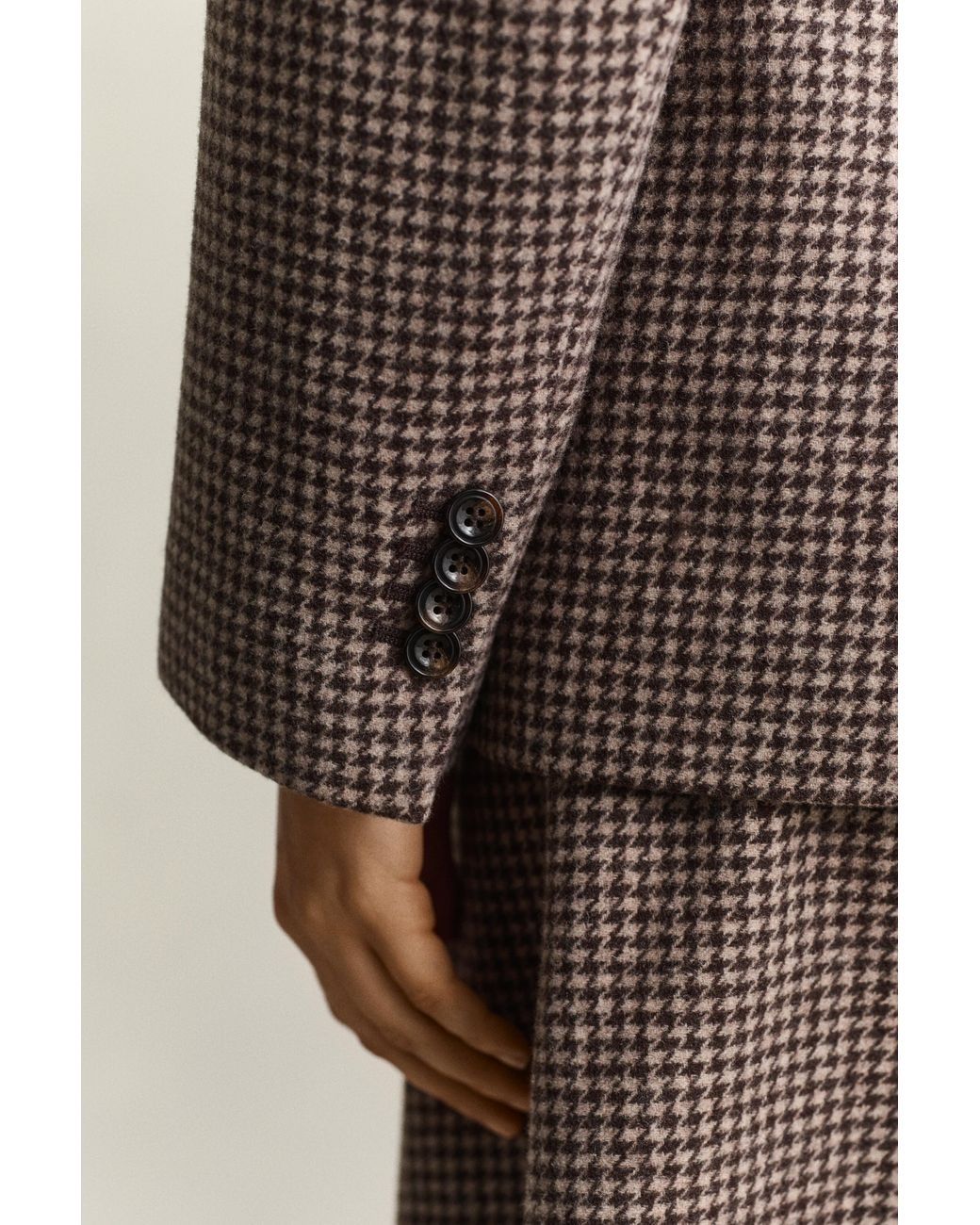 Gant Brown Houndstooth Blazer