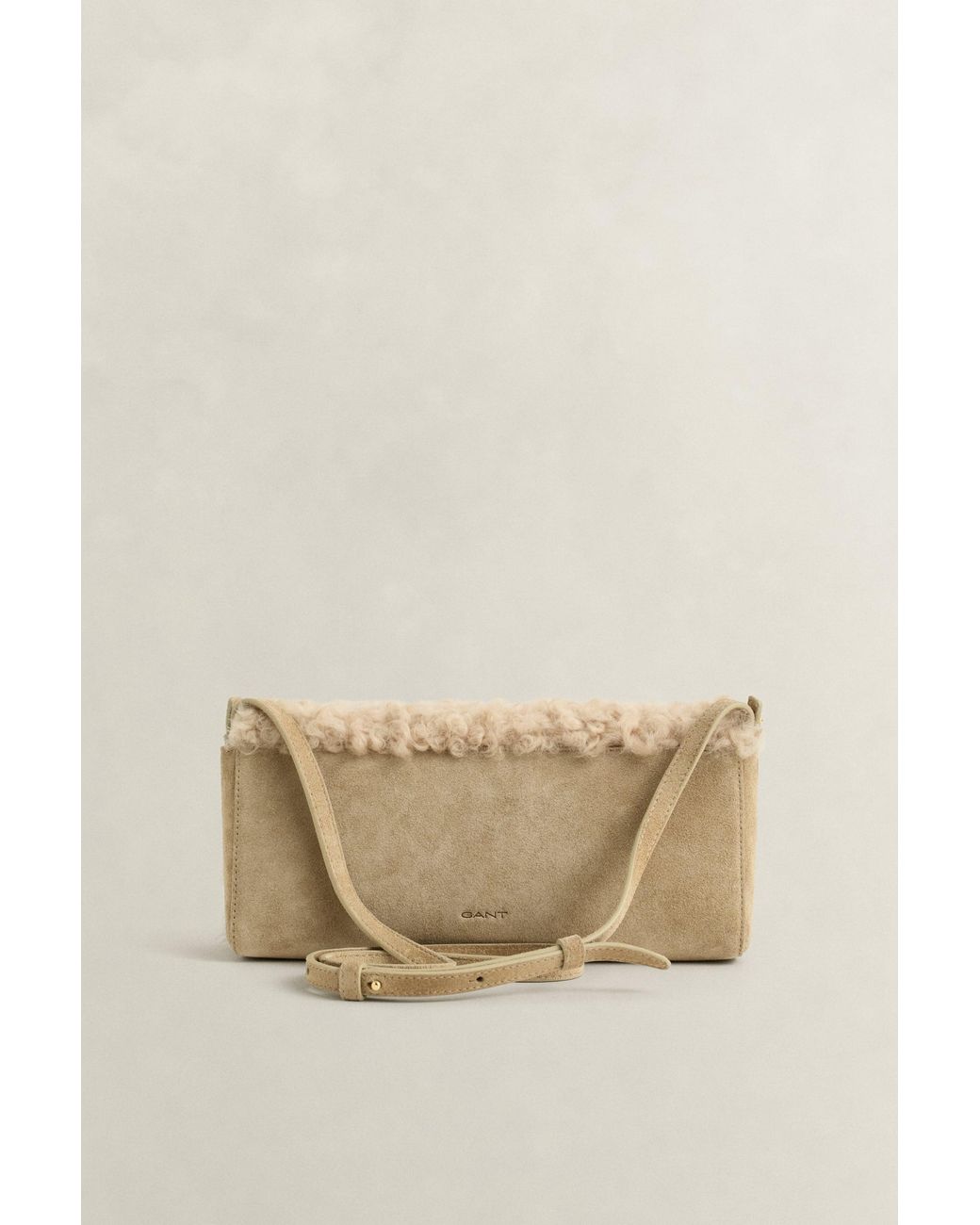 Gant Natural Shearling Clutch