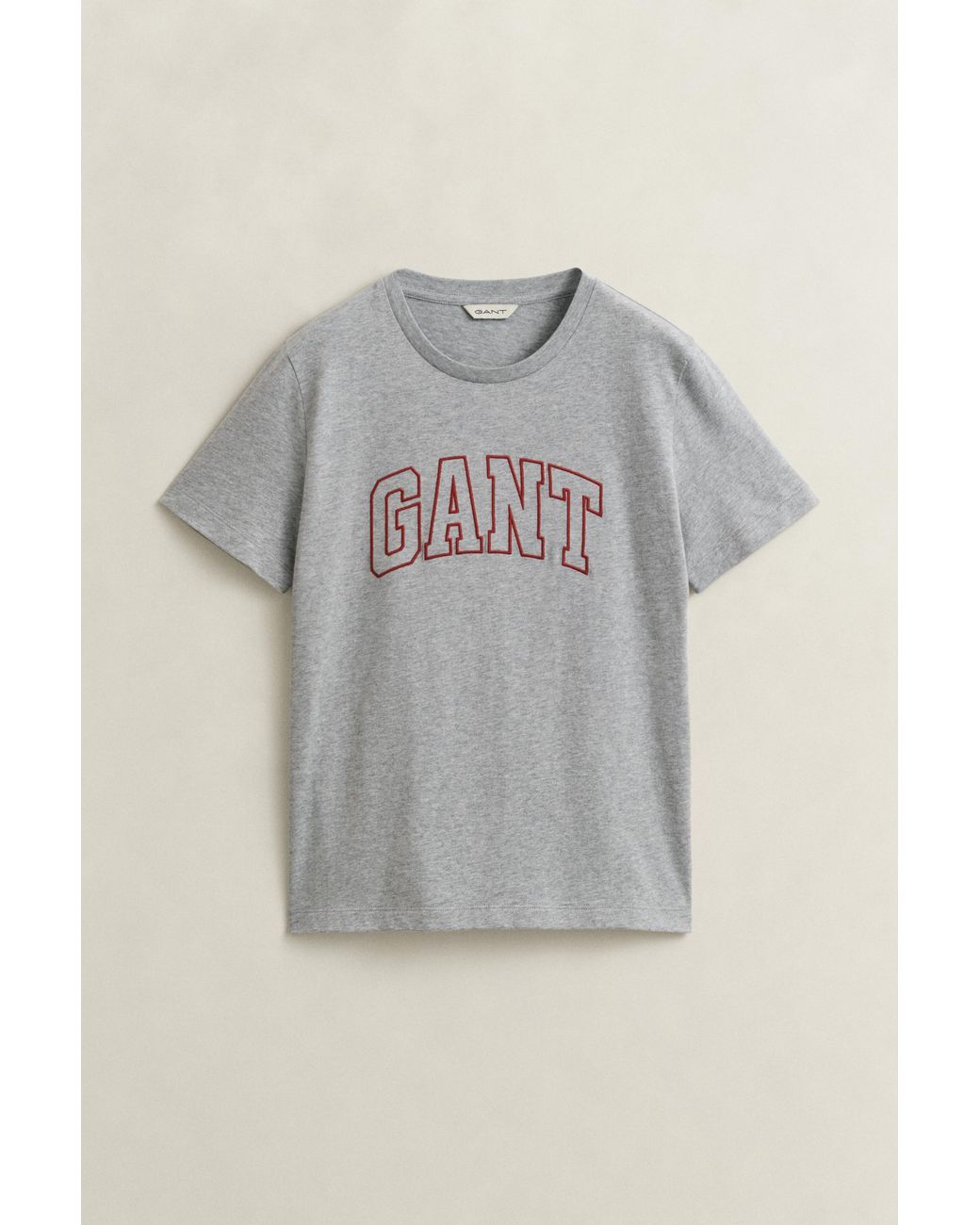 Gant Gray Graphic T-Shirt Melange