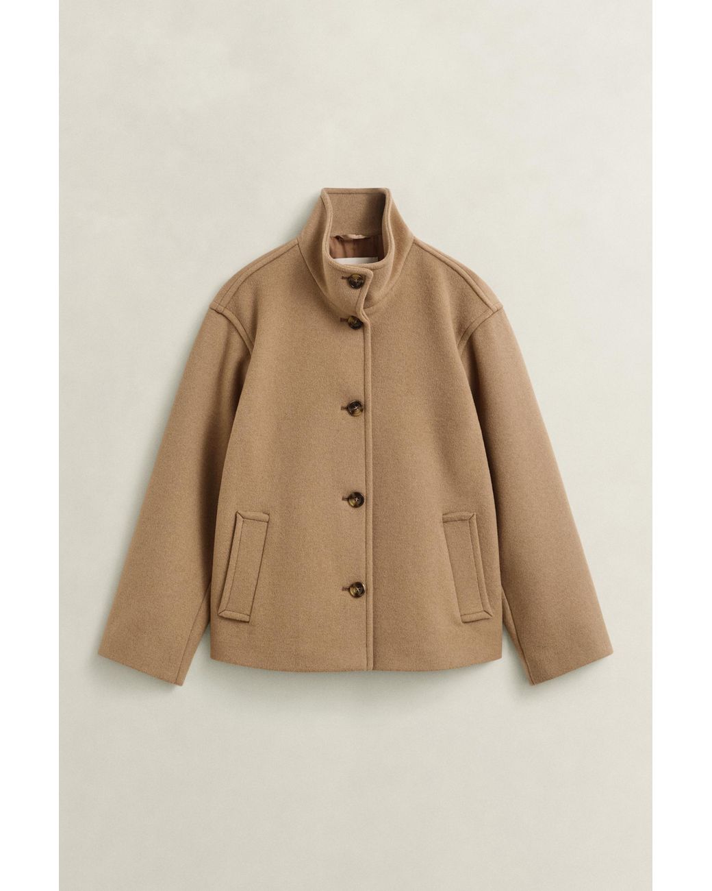 Gant Natural Wool Blend Jacket Warm