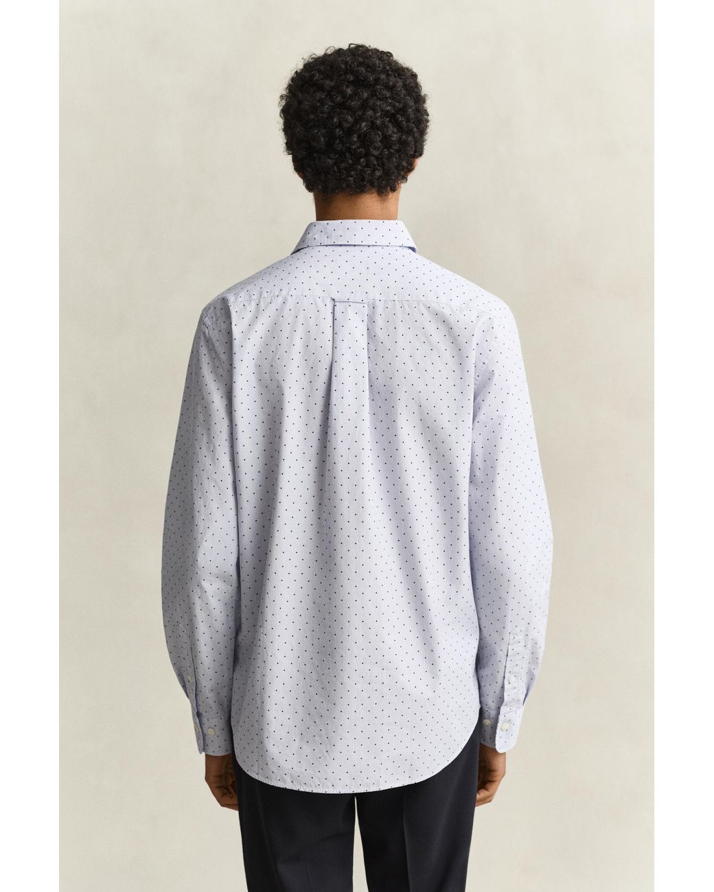 Gant Blue Fil Coupé Shirt for men