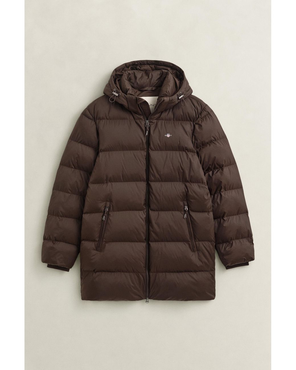 Gant Brown Active Cloud Mid Length Jacket for men