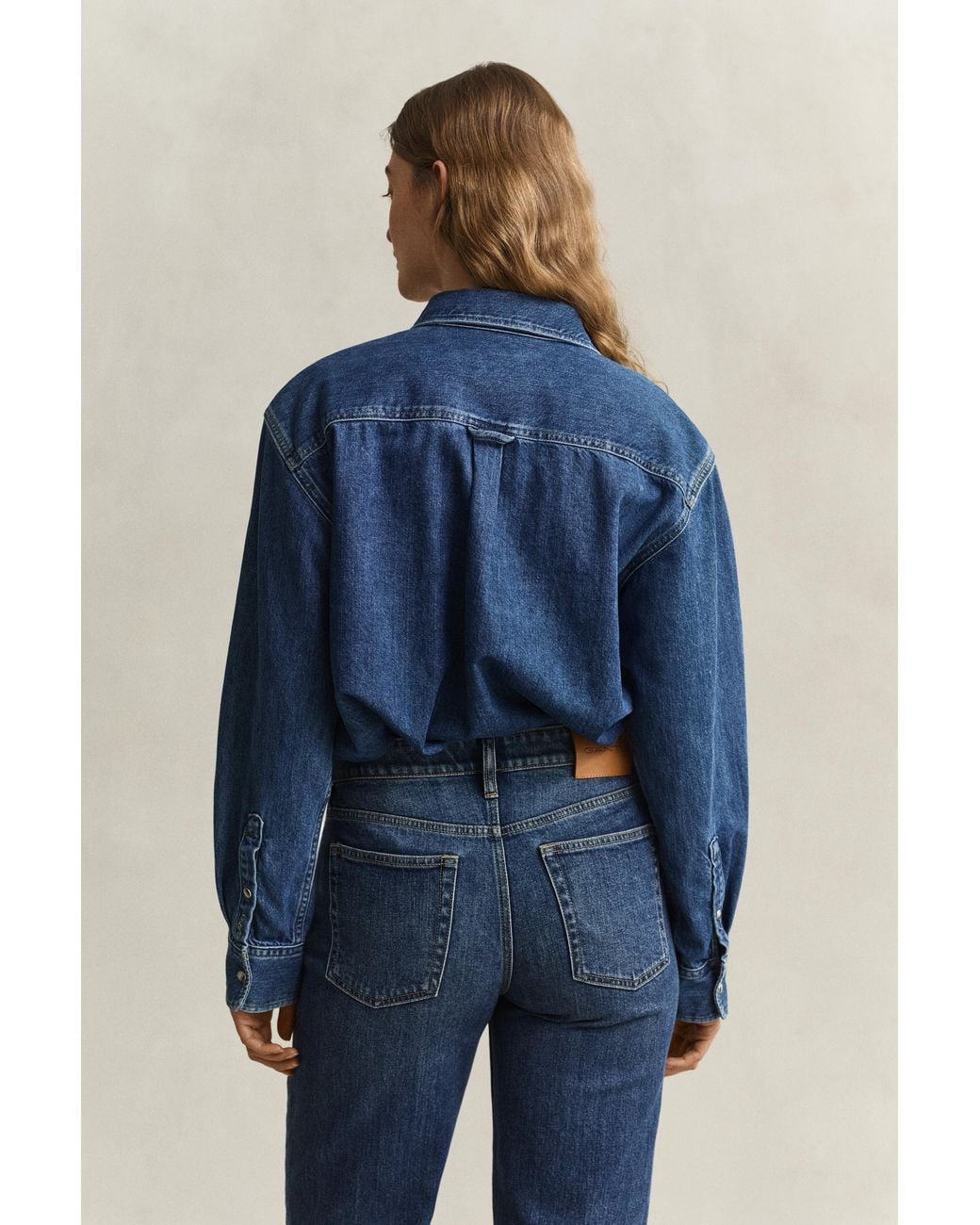 Gant Blue Denim Ranger Shirt Mid Worn In