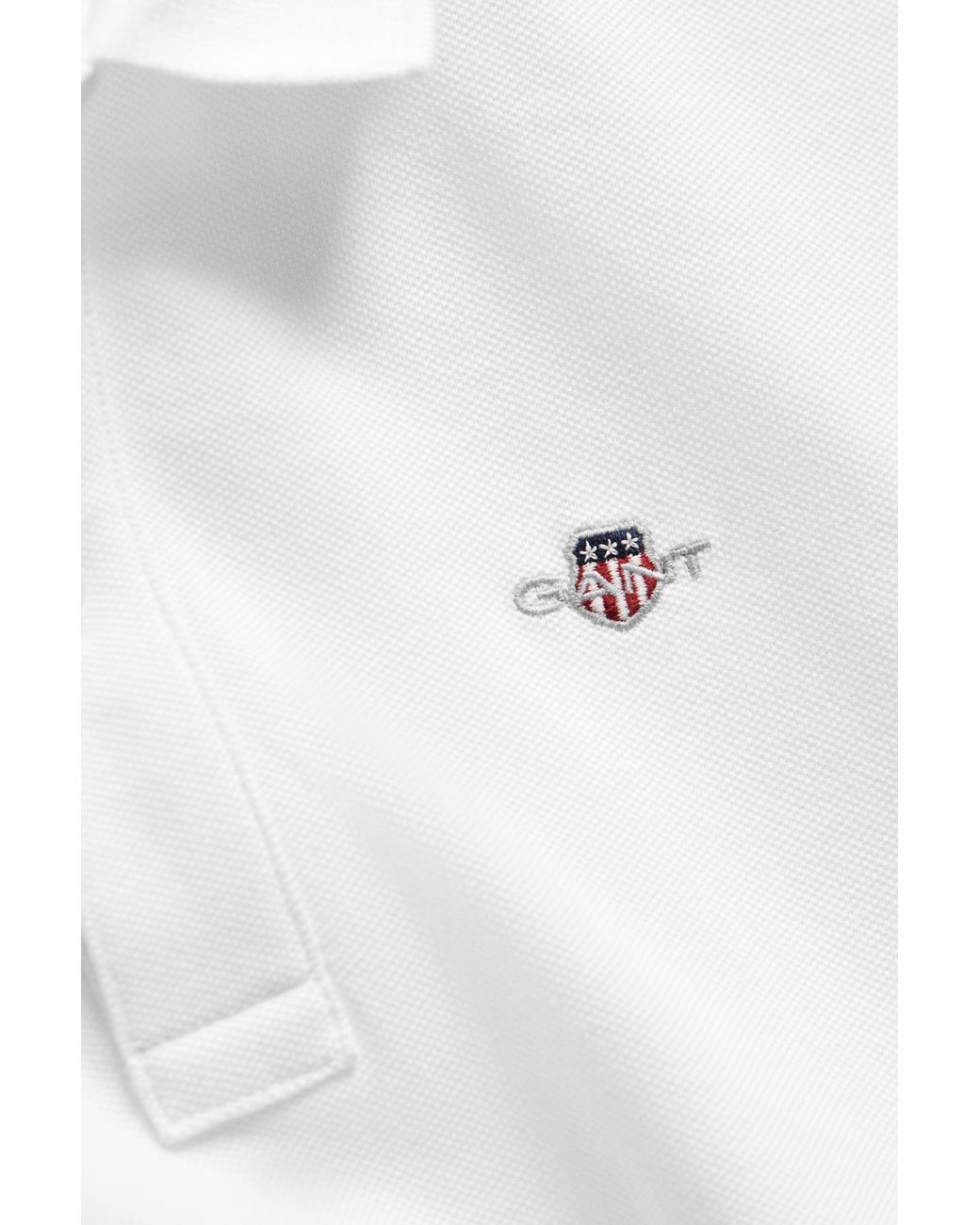 Gant White Teens Shield Polo Shirt