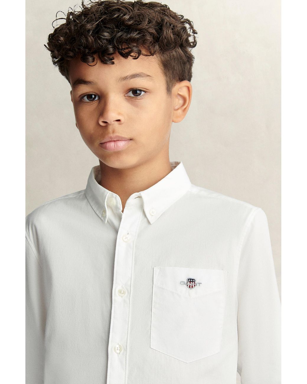 Gant Natural Teens Teen Boys Shield Poplin Shirt for men