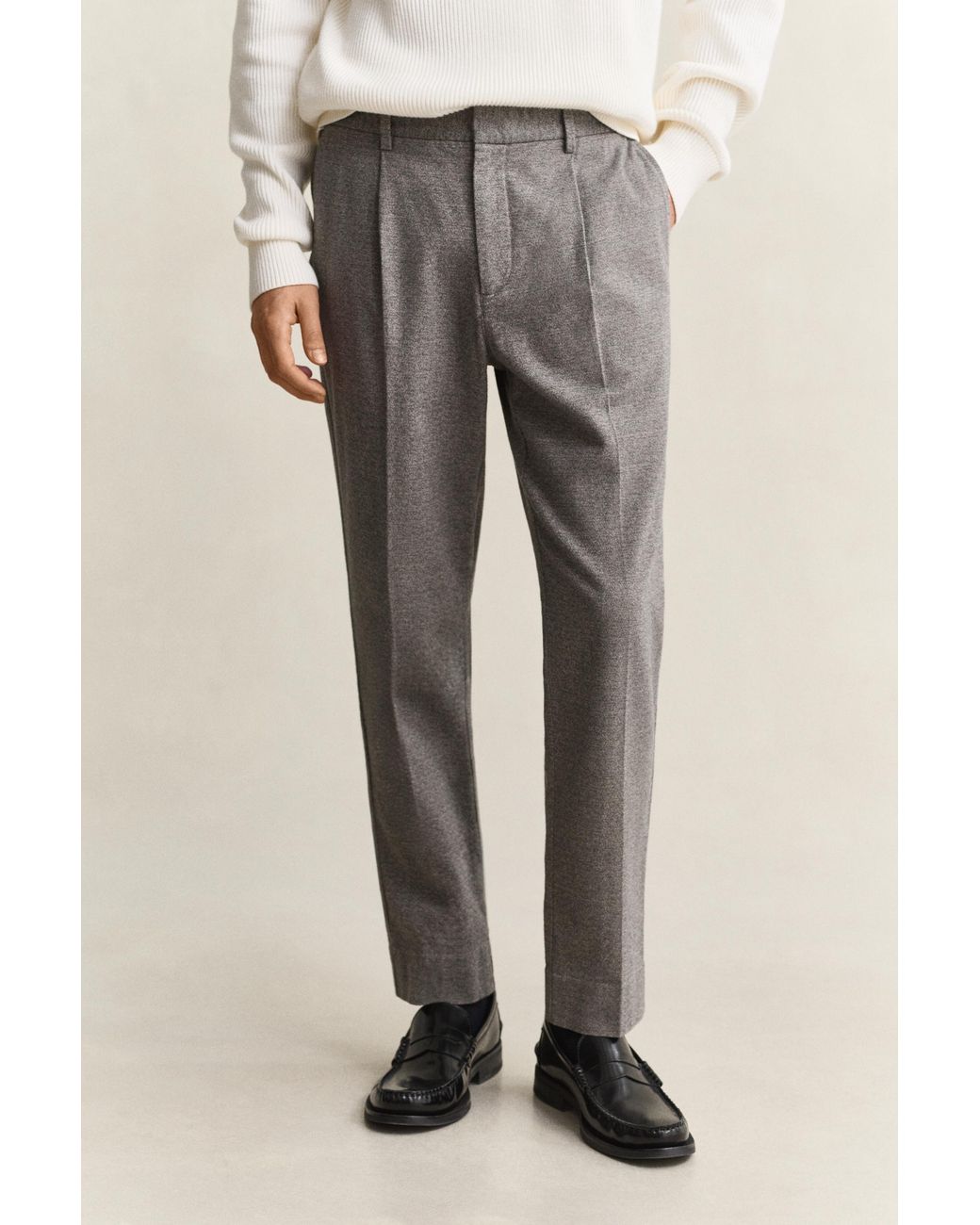 Gant Gray Flannel Pants for men