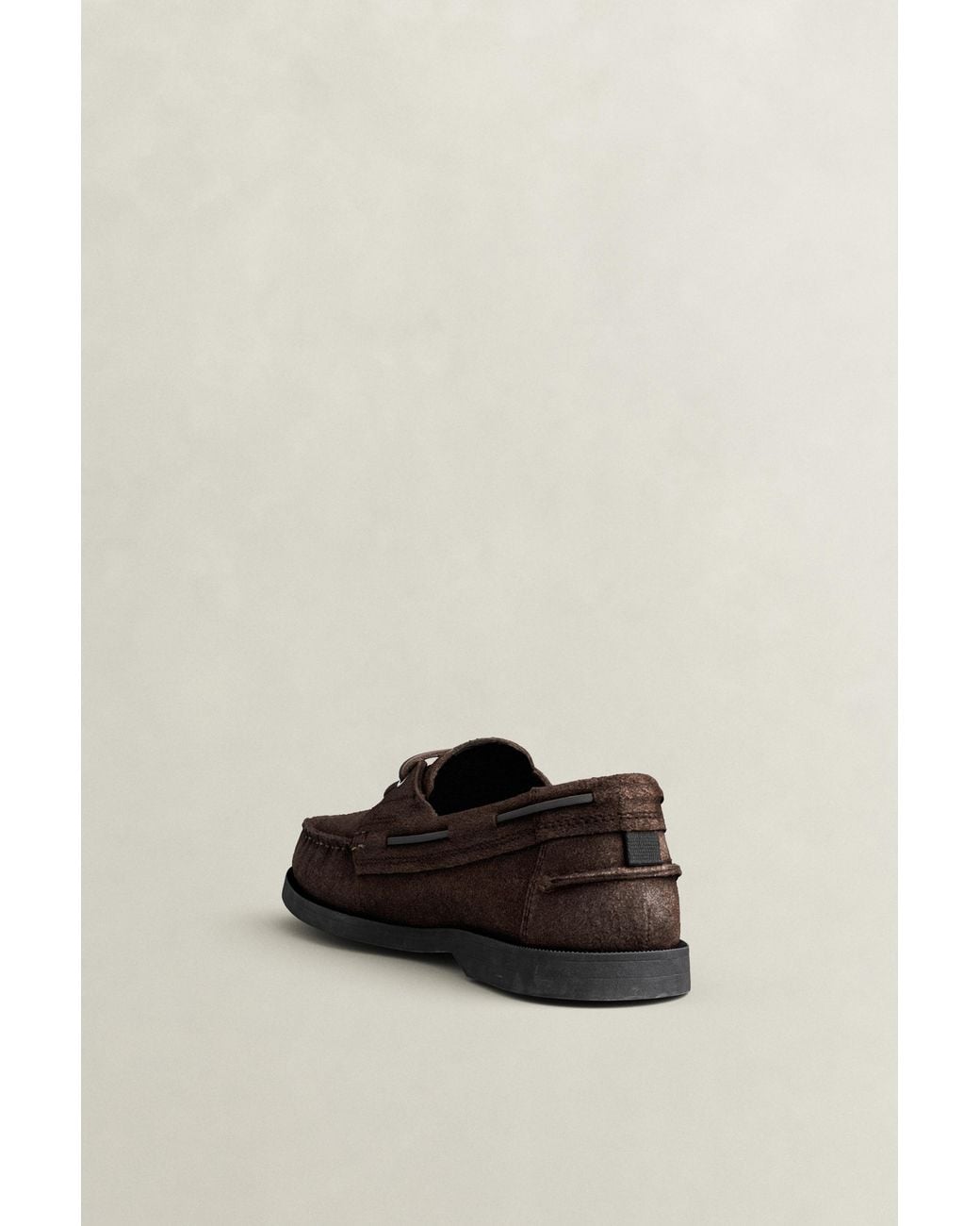 Gant Brown Yardport Suede Boat Shoes Dark for men