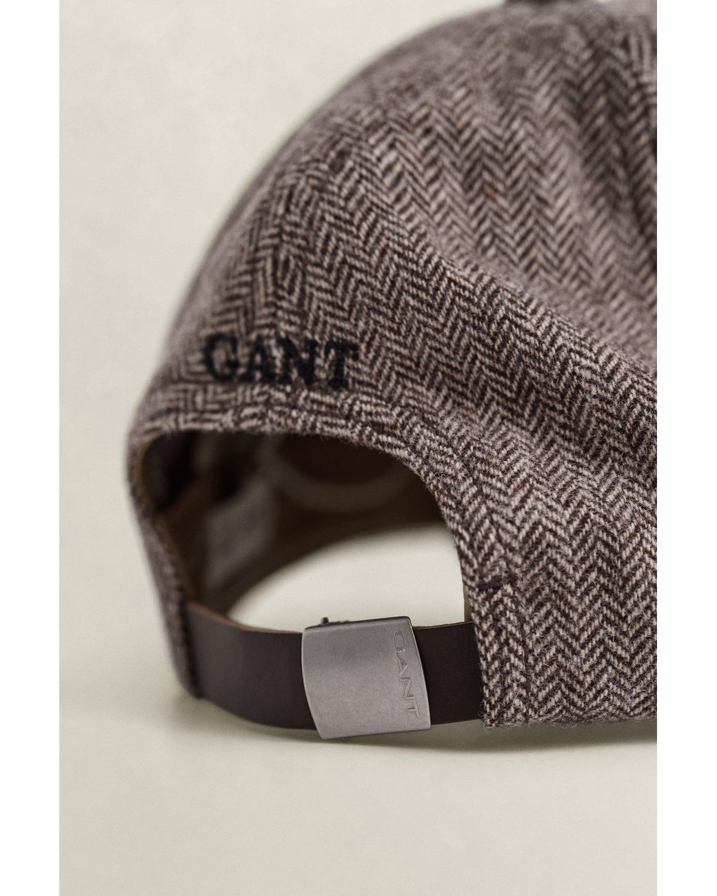 Gant Multicolor Leather Visor Wool Blend Cap for men