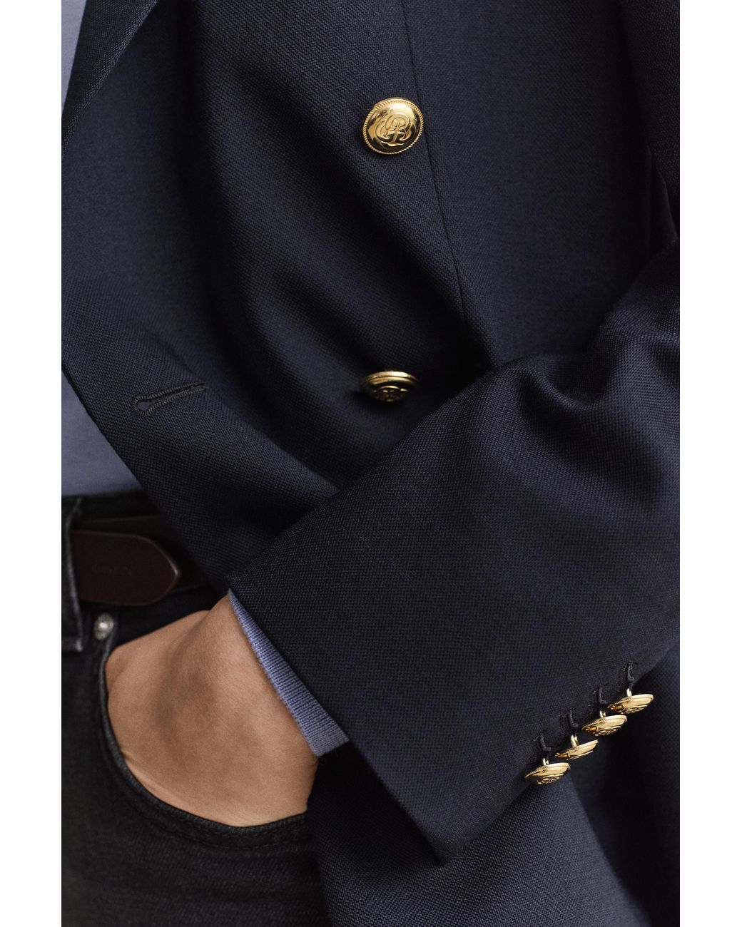 Gant Blue Slim Fit Club Blazer