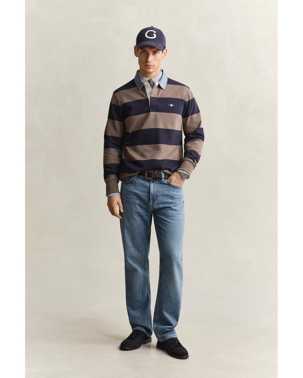 Gant Blue Classic Heavy Rugger for men