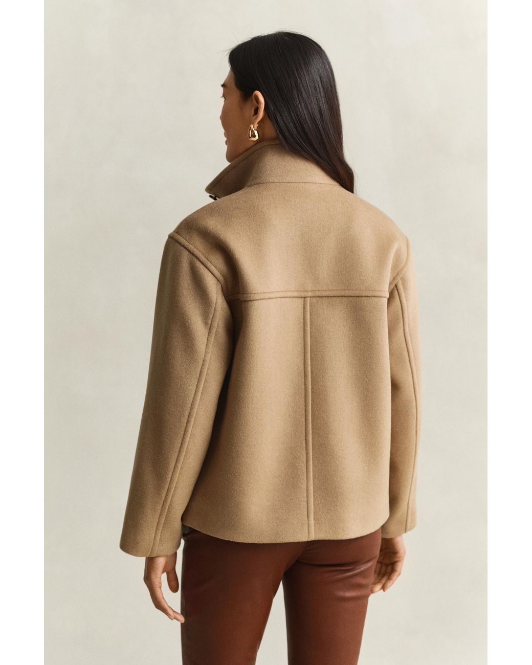Gant Natural Wool Blend Jacket Warm