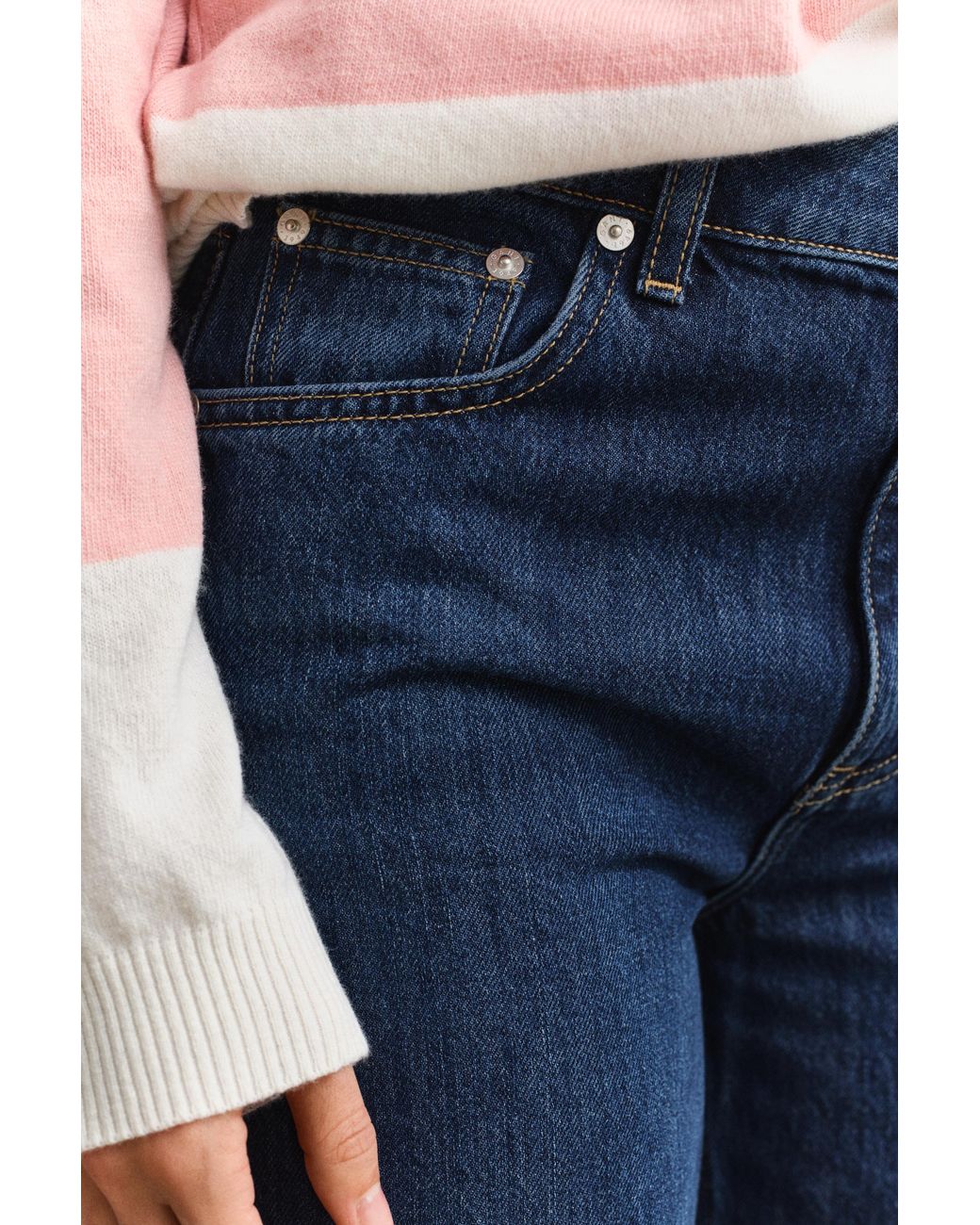 Gant Blue Relaxed Jeans Dark Worn In