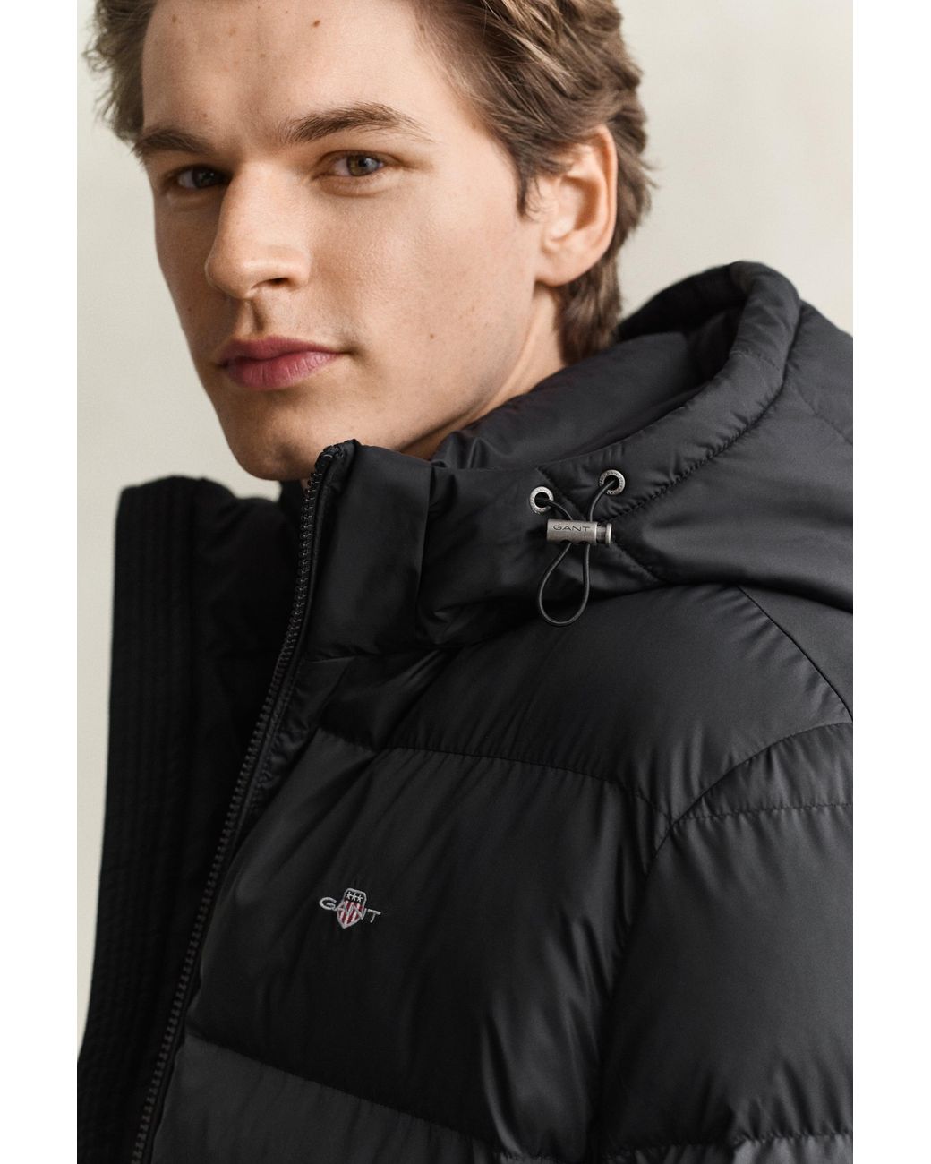 Gant Black Active Cloud Mid Length Jacket for men