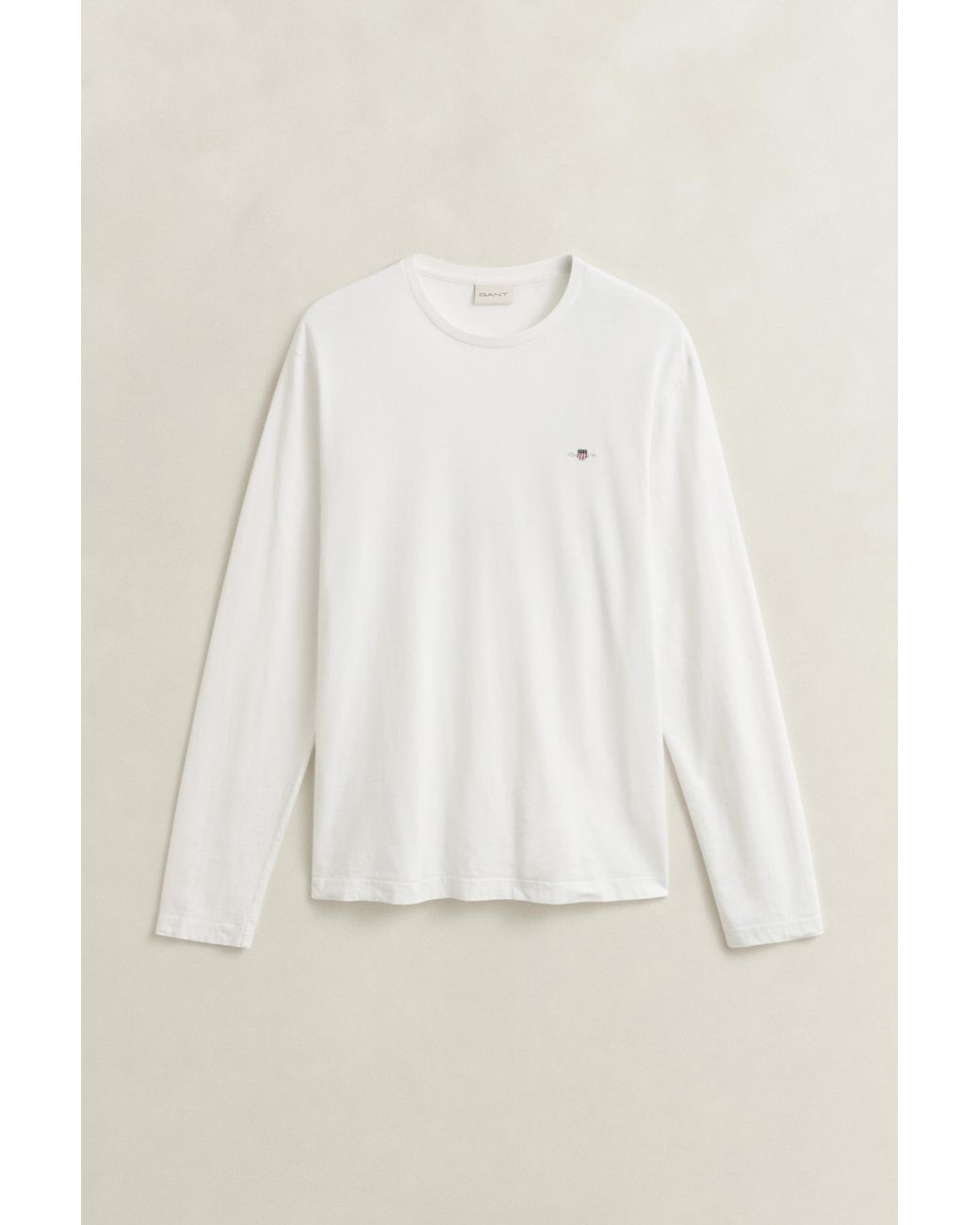 Gant Gray Shield Long Sleeve T-Shirt for men