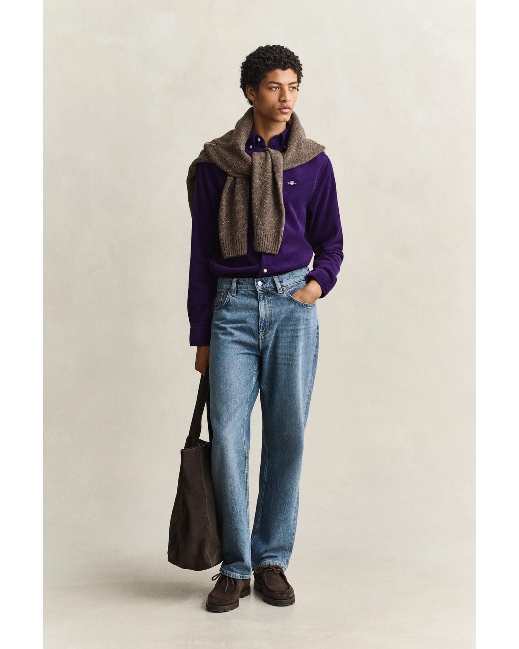 Gant Blue Corduroy Shirt for men