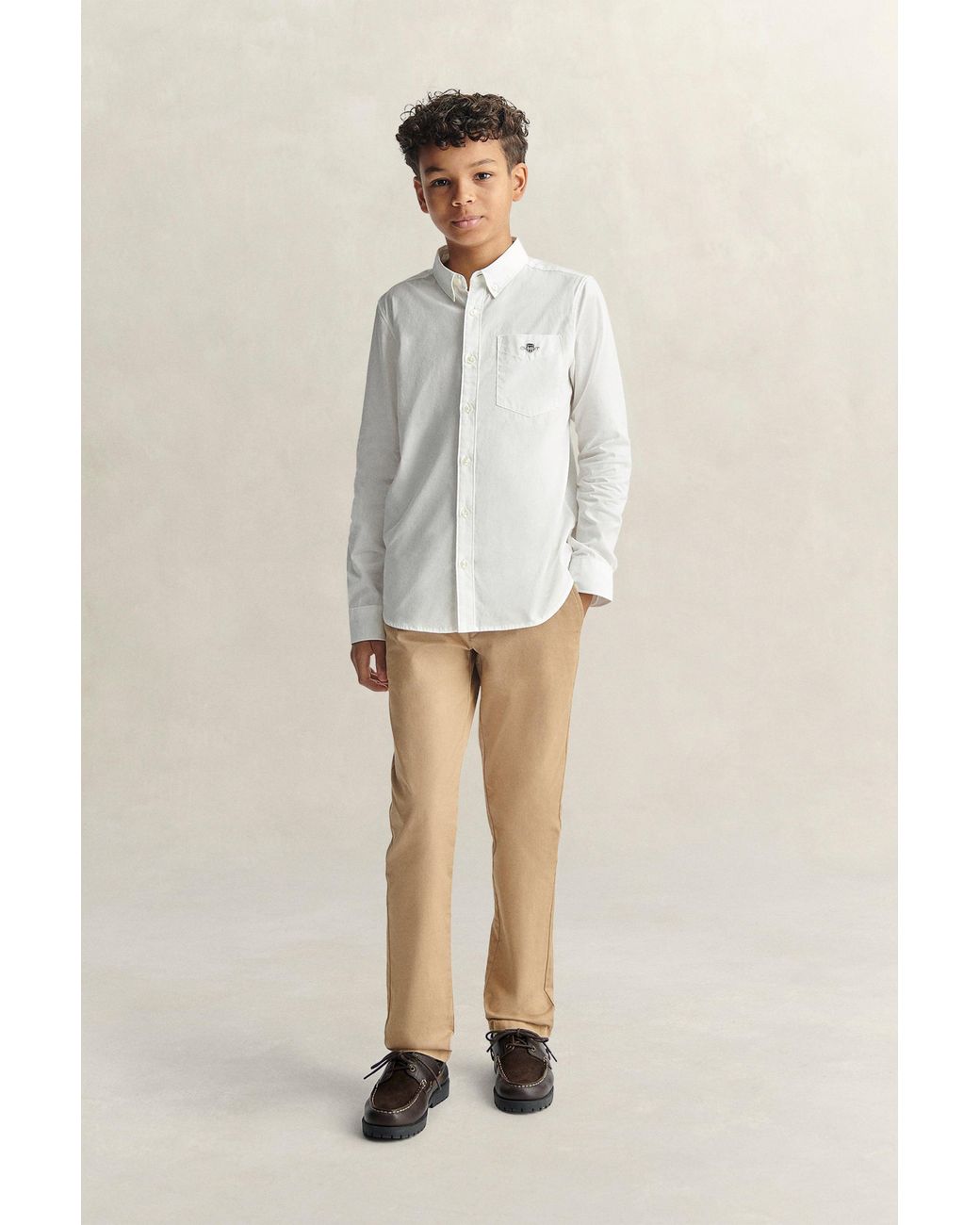 Gant Natural Teens Teen Boys Shield Poplin Shirt for men