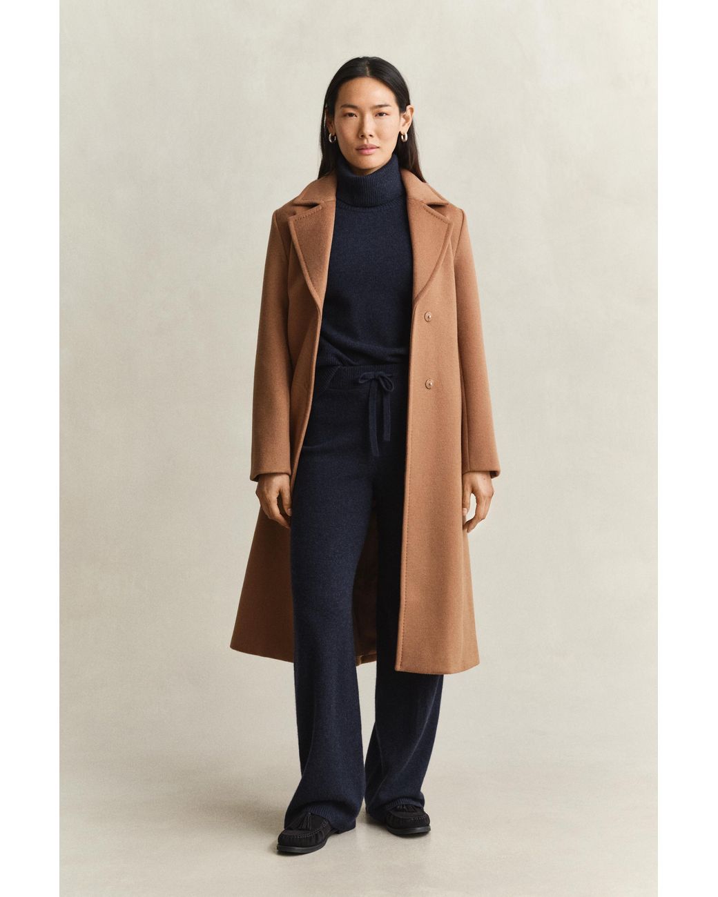 Gant Blue Wool Cashmere Blend Pants Evening