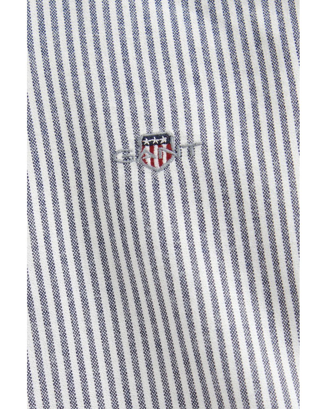 Gant Gray Teens Teen Boys Shield Striped Oxford Shirt Evening for men