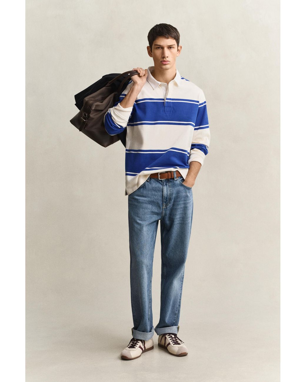 Gant Blue Striped Rugger for men