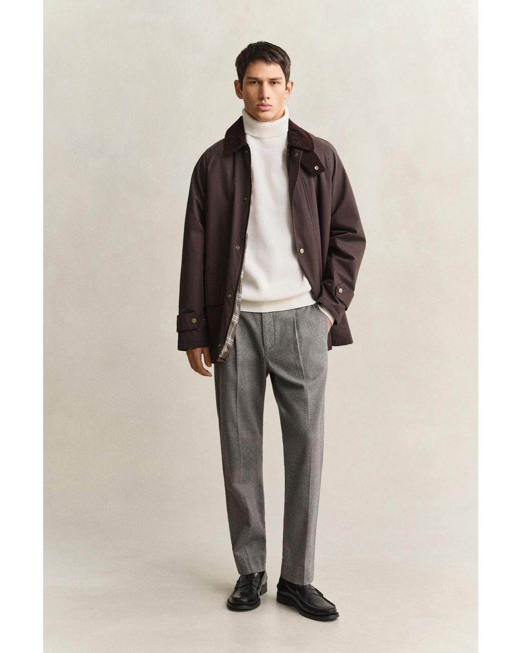 Gant Gray Flannel Pants for men