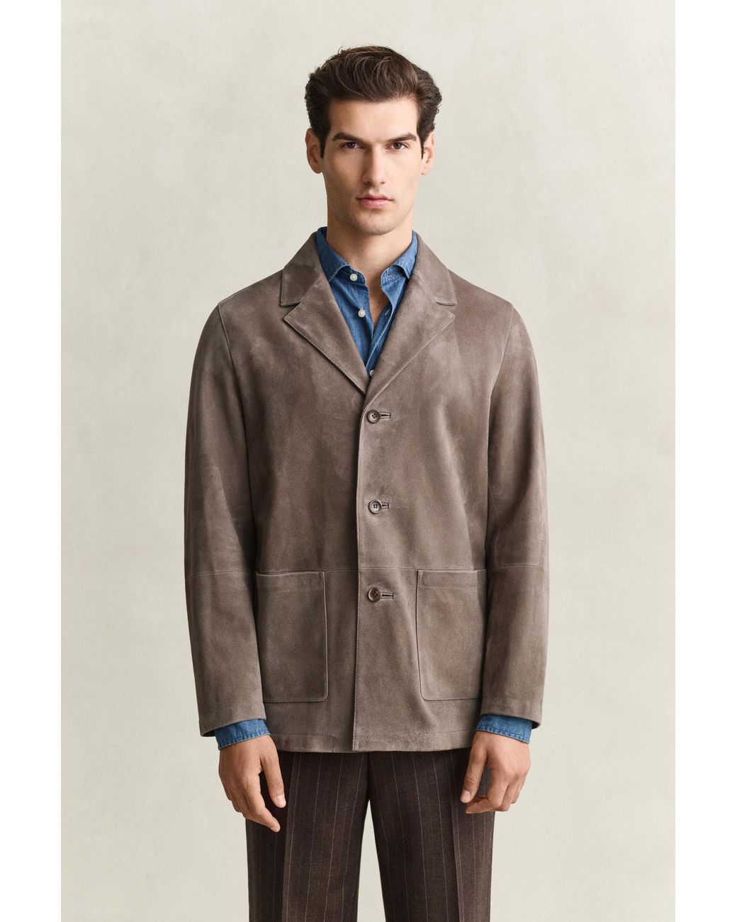 Gant Natural Suede Blazer for men