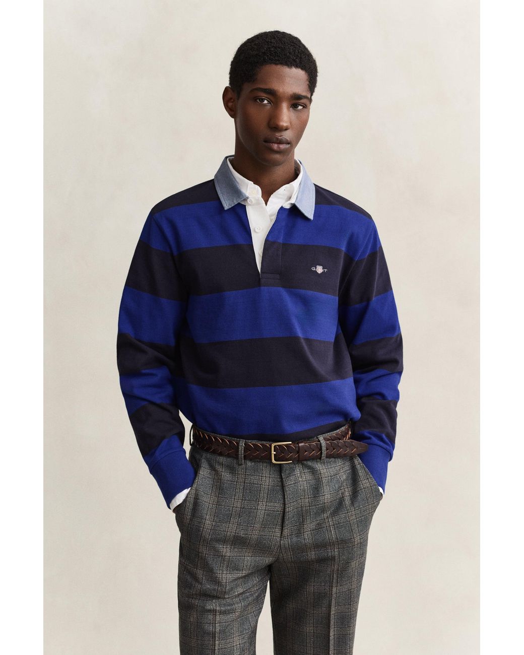 Gant Blue Classic Heavy Rugger for men
