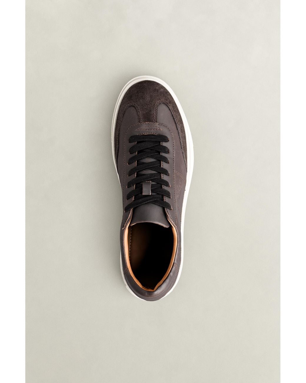Gant Brown Mcjulien Leather Sneakers Dark for men