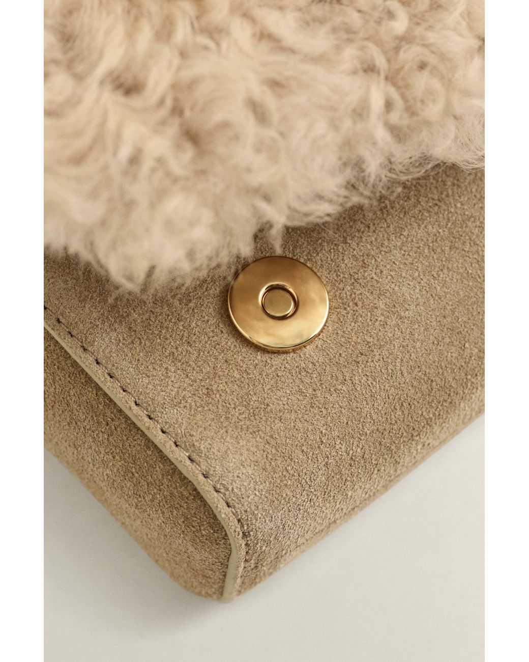 Gant Natural Shearling Clutch