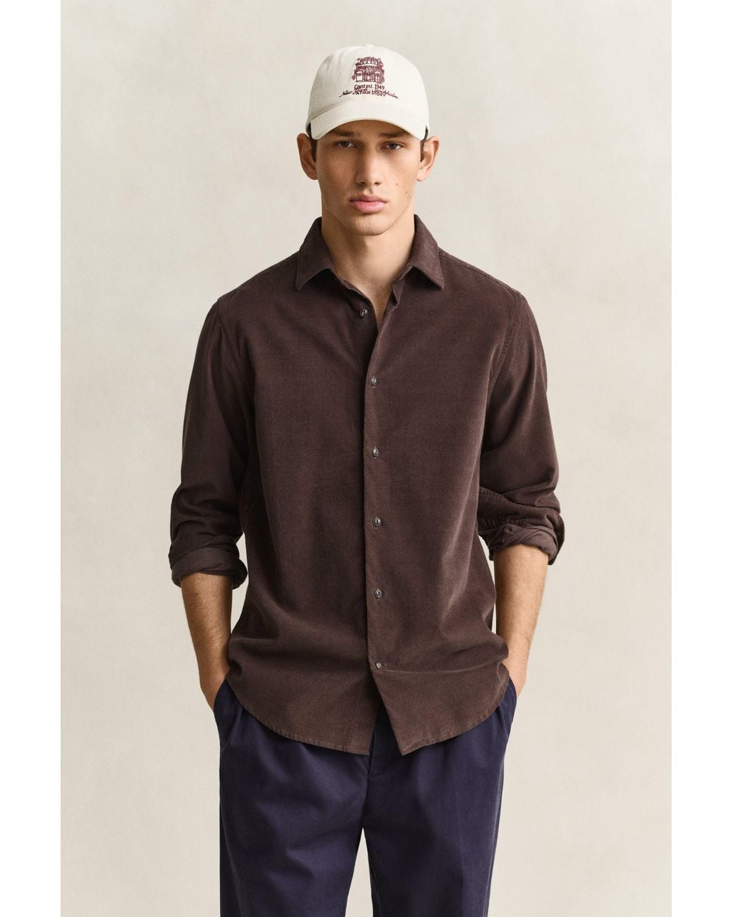 Gant Brown Corduroy Shirt for men