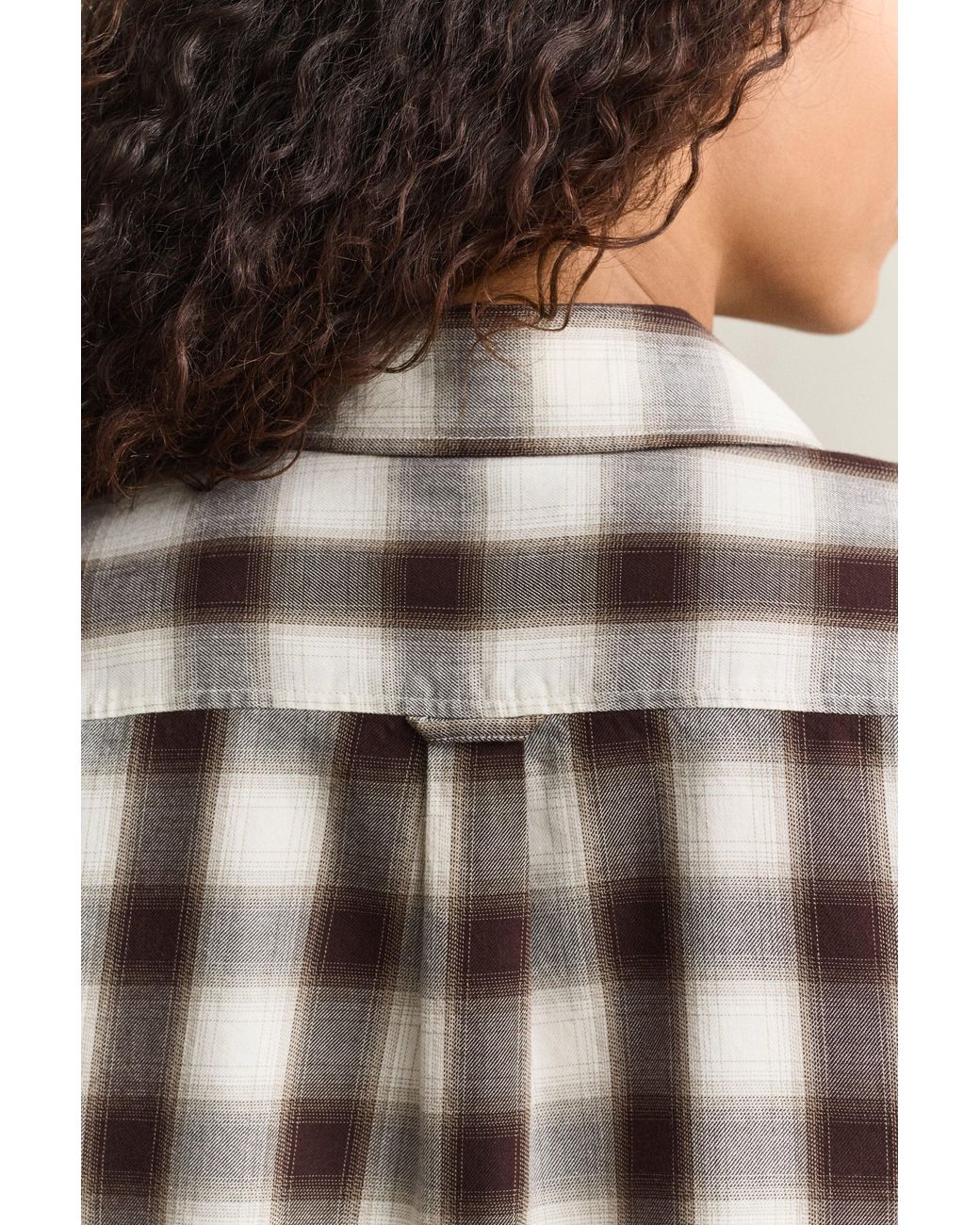 Gant Brown Regular Flannel Shirt Deep