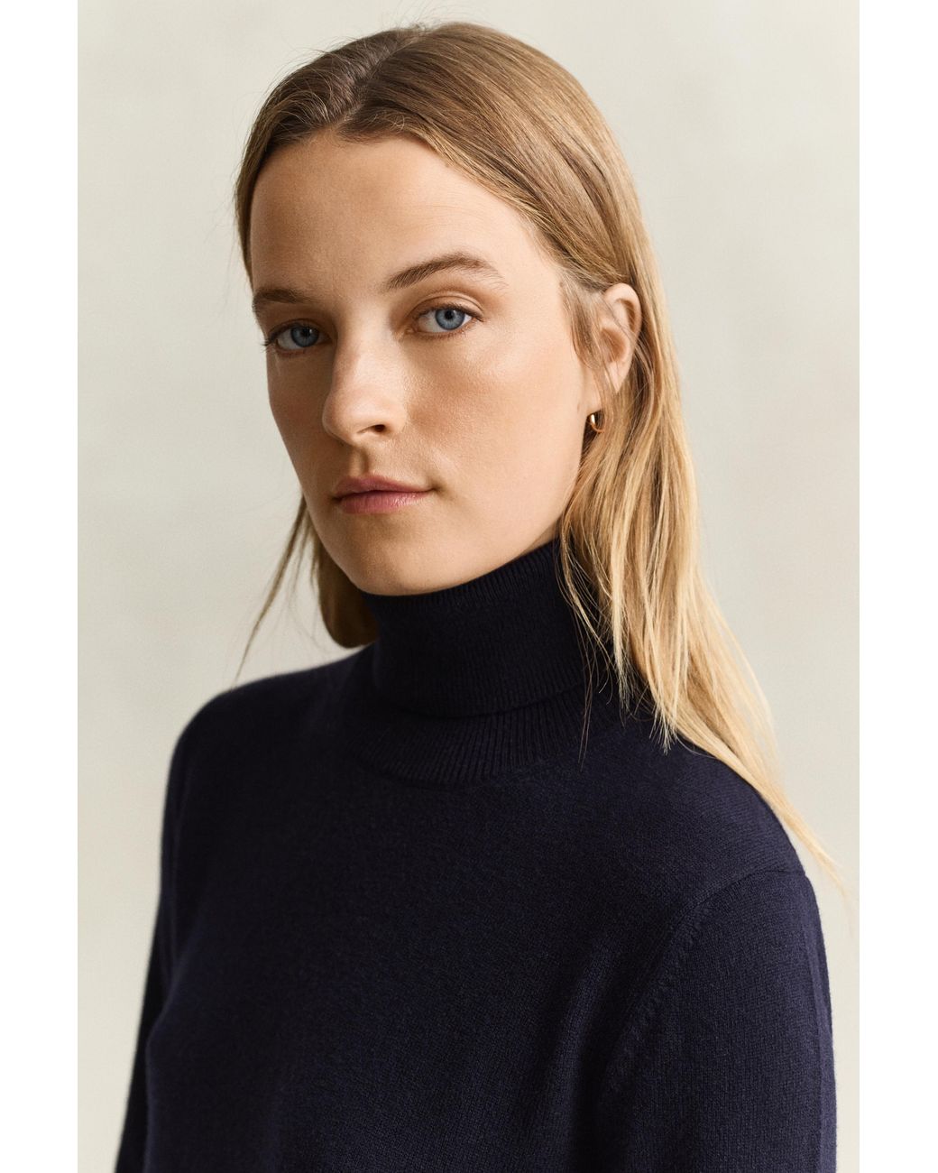 Gant Blue Superfine Lambswool Dress Evening