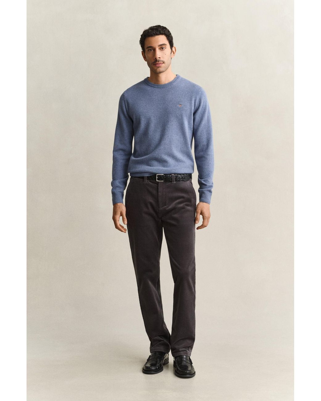 Gant Blue Regular Corduroy Chinos for men