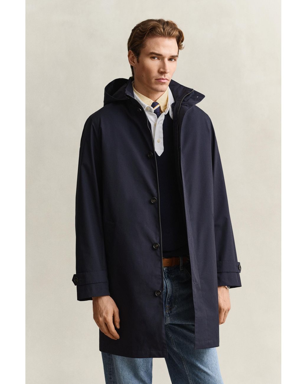 Gant Blue Double Coat Evening for men