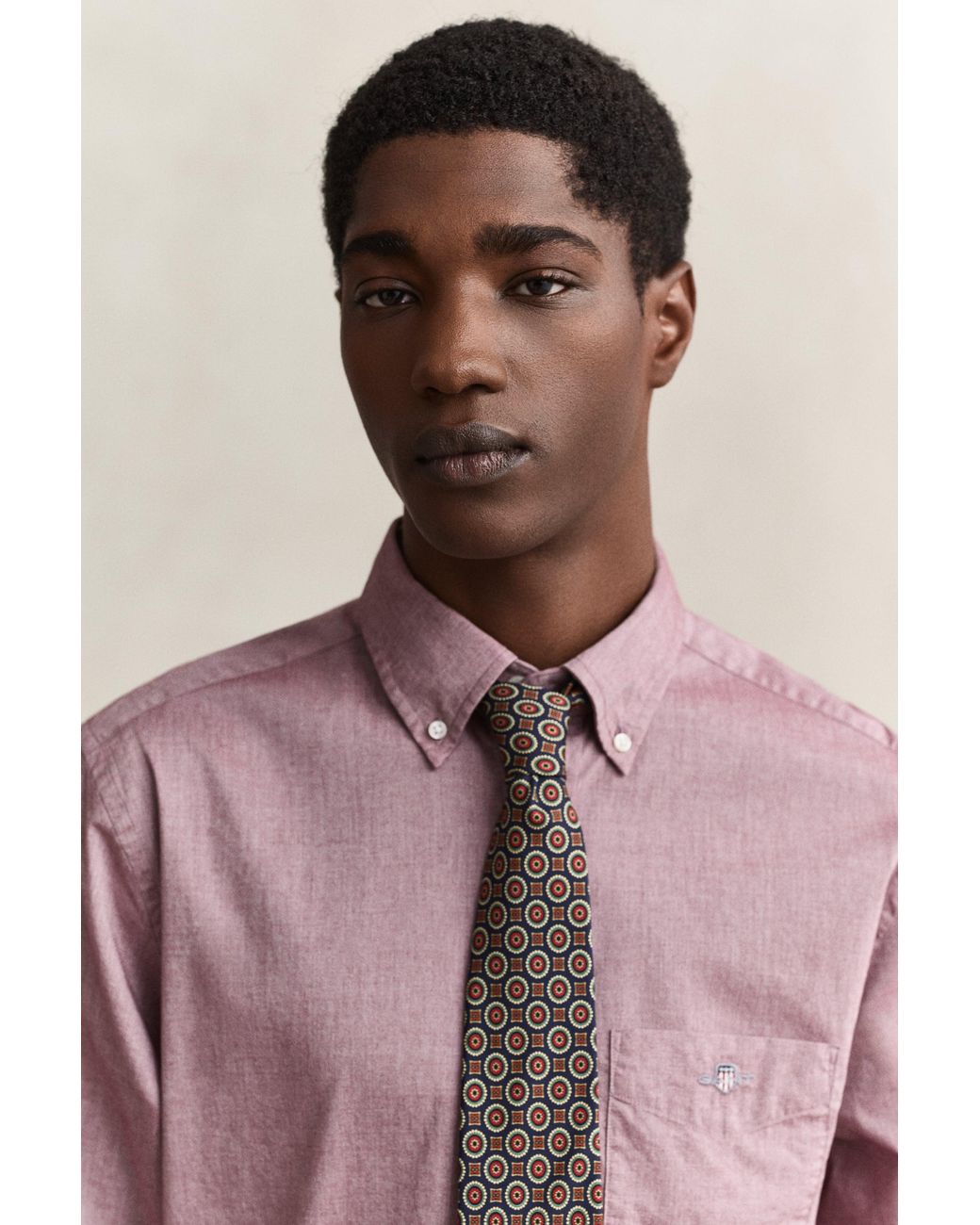 Gant Pink Classic Regular Poplin Shirt for men