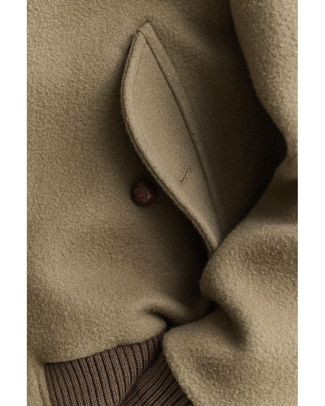 Gant Natural Wool Shearling Aviator Jacket for men