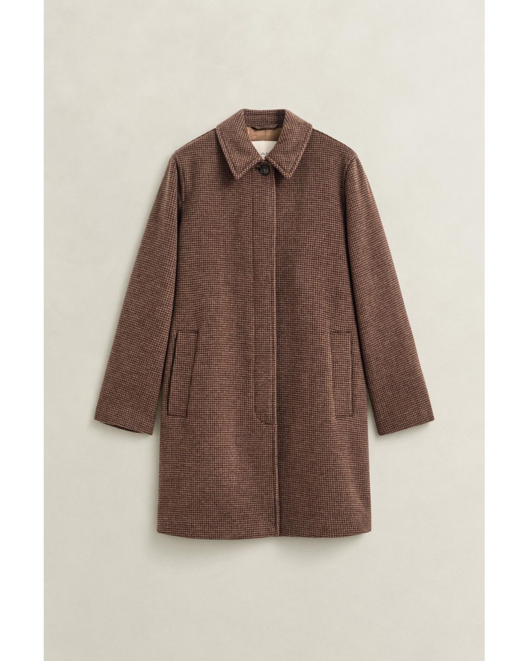 Gant Natural Wool Blend Car Coat Deep
