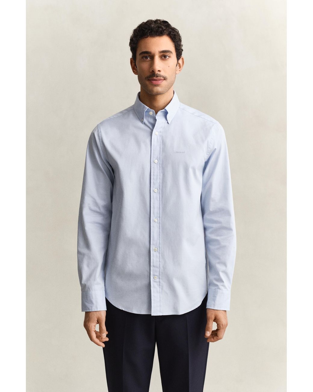 Gant Blue Pinpoint Oxford Shirt for men