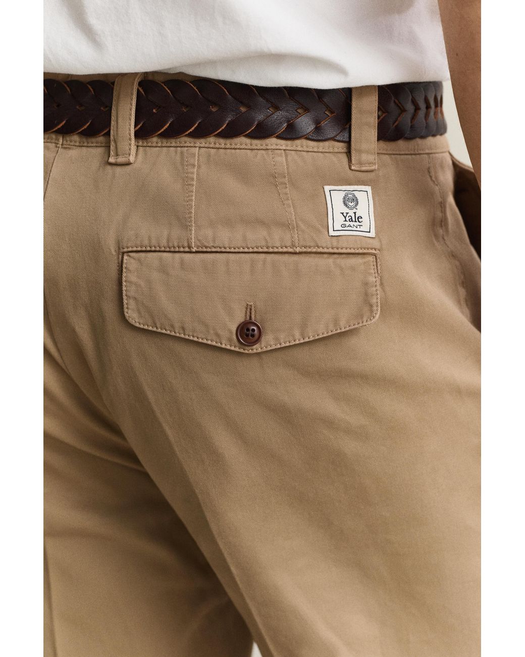 Gant Natural X Yale Cotton Twill Chinos for men