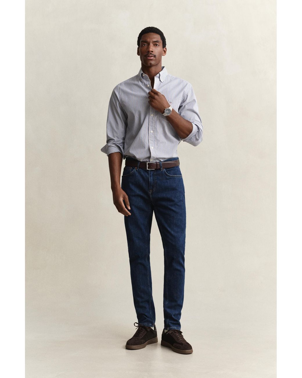 Gant Blue Slim Clean Wash Jeans Mid for men