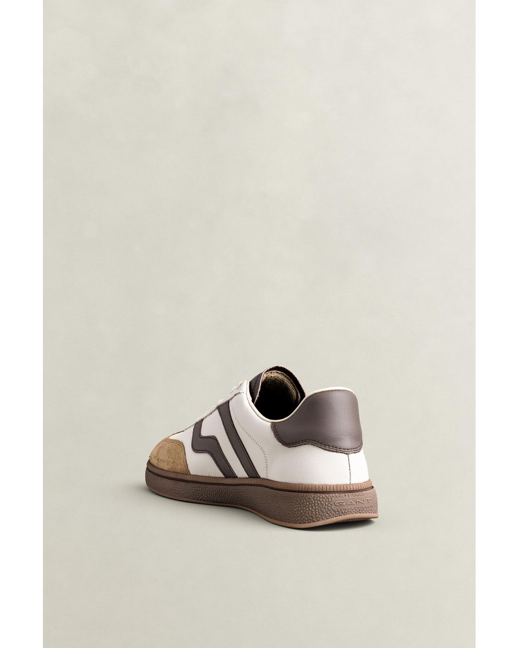 Gant Natural Cuzmo Leather Suede Sneakers Woody for men