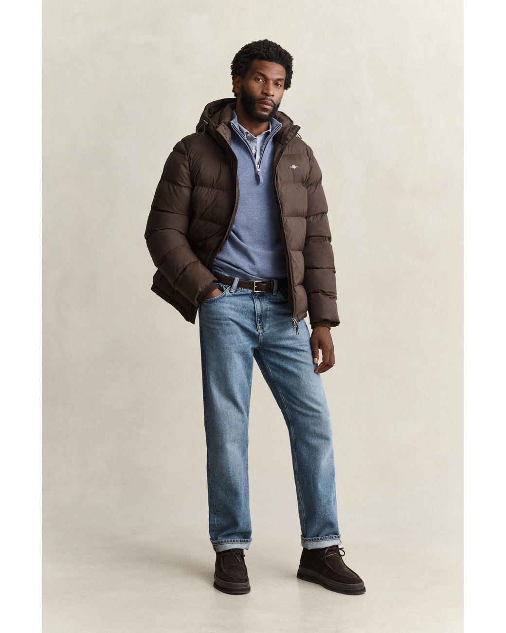 Gant Brown Active Cloud Jacket for men
