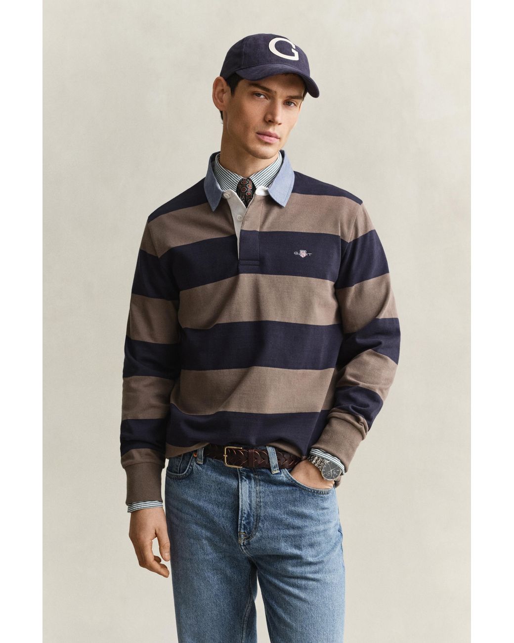Gant Blue Classic Heavy Rugger for men
