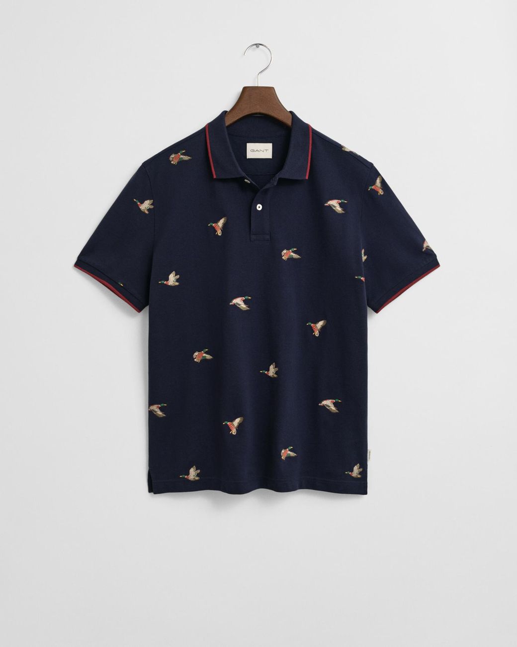 Gant Blue Embroidered Polo Shirt for men
