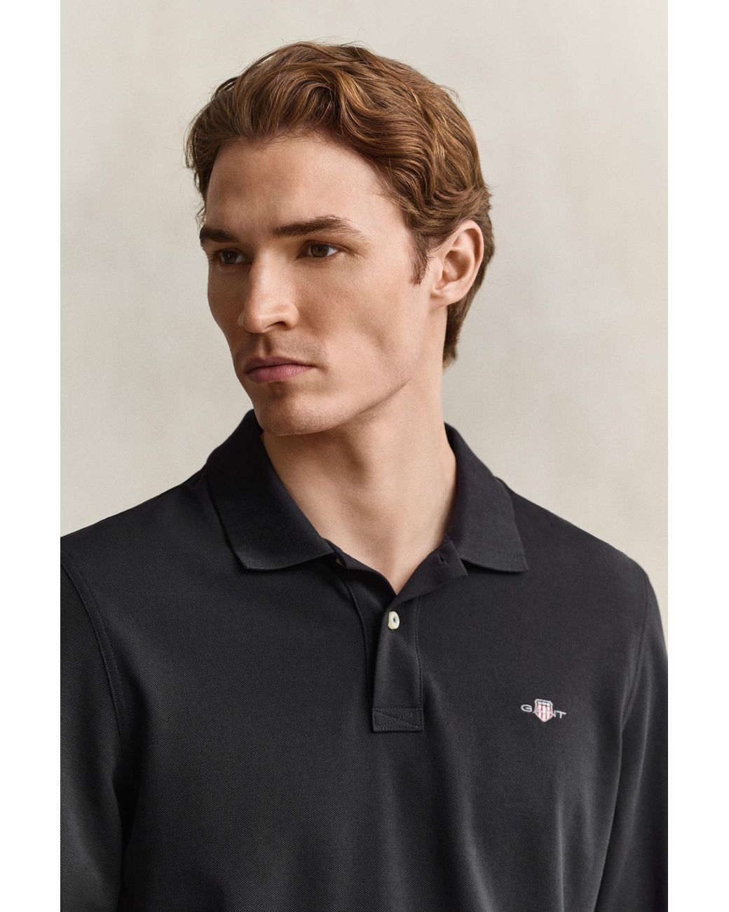 Gant Black Shield Piqué Rugger for men