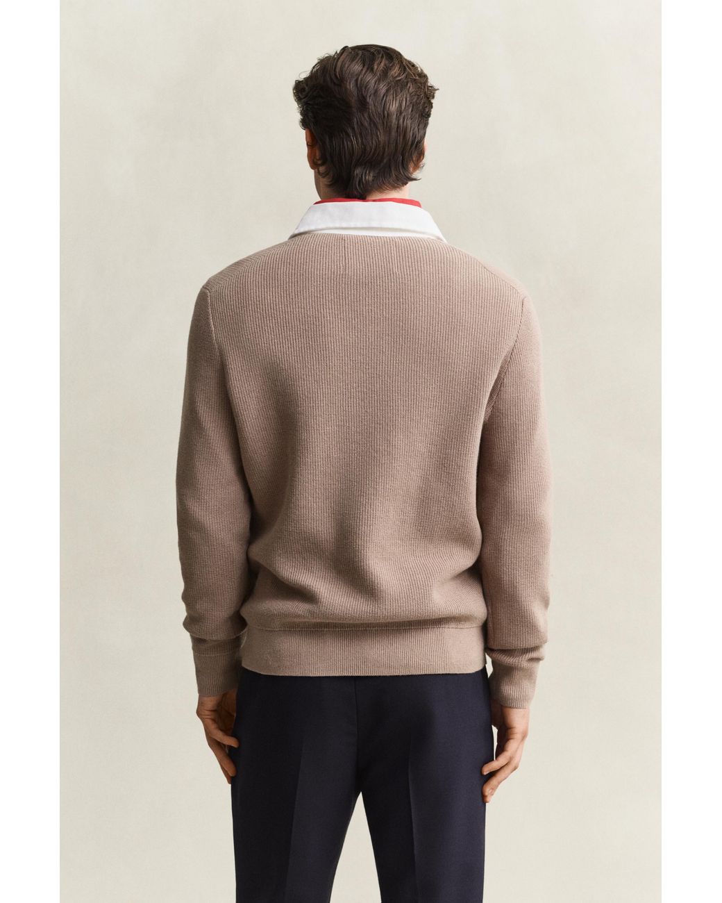 Gant Natural Cotton Merino Rugger for men