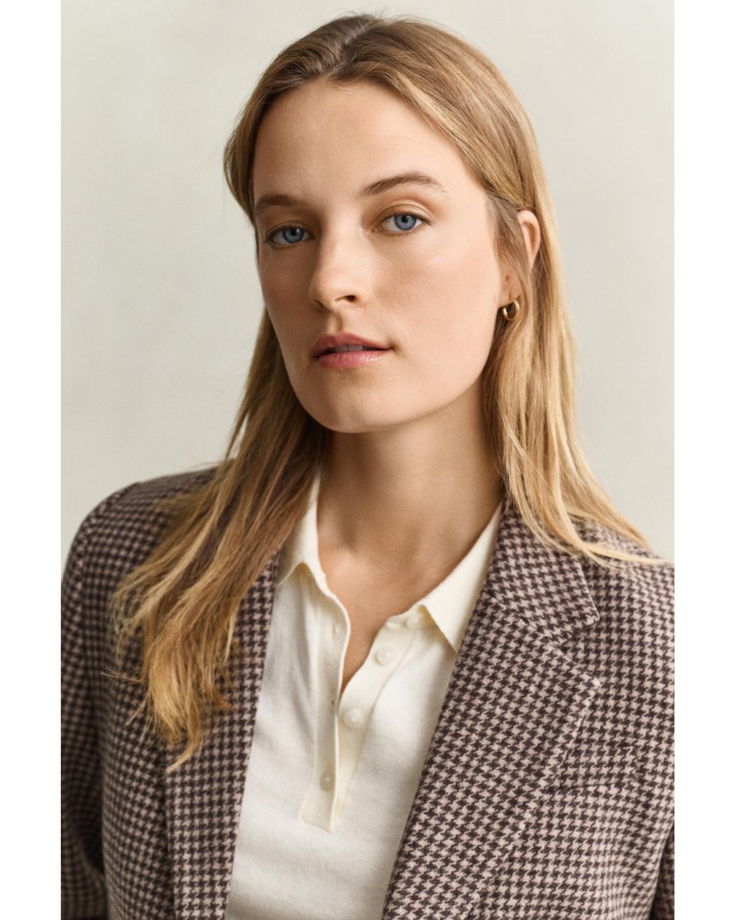 Gant Brown Houndstooth Blazer